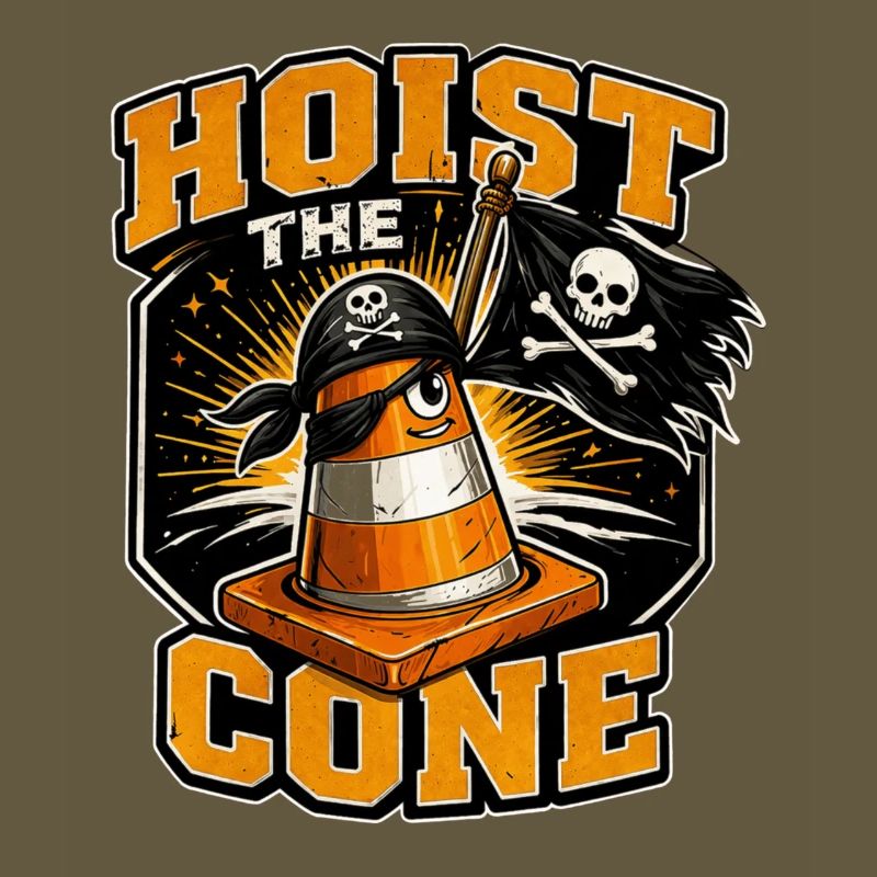 Construction Worker Road Construction Traffic Cone