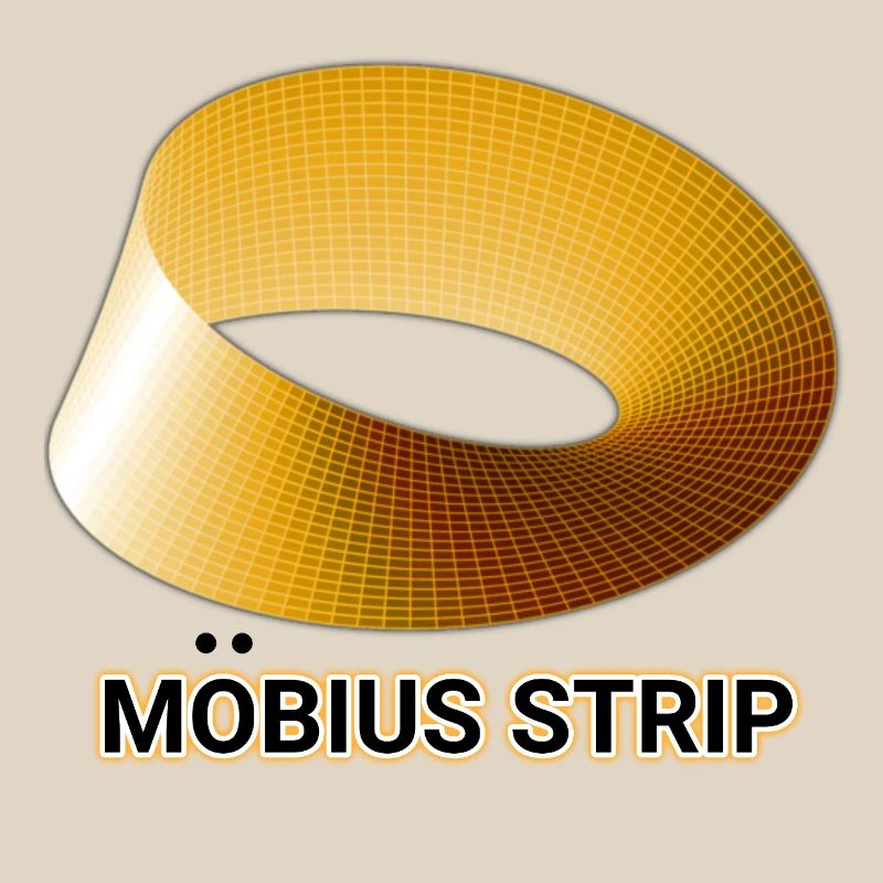 Ruban de Möbius Doré