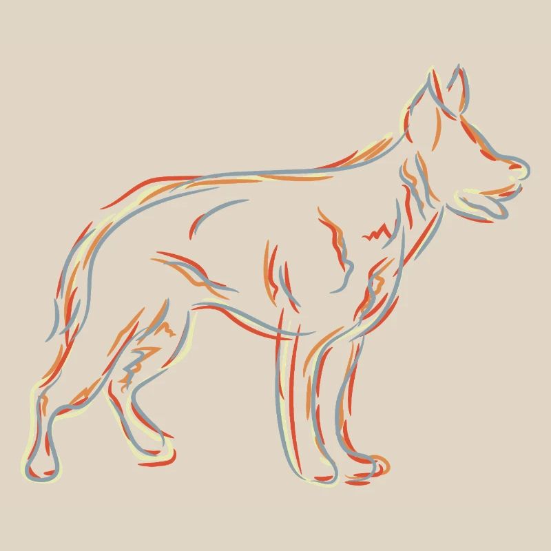 German Shepherd Drawing