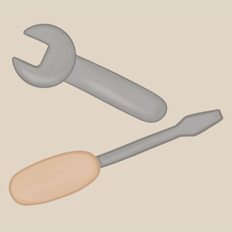 Tool duo: wrench & screwdriver