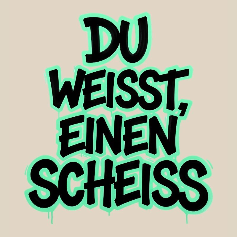 Du weißt, einen Scheiß Graffiti