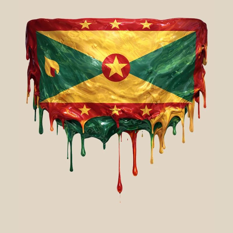 Grenada Dripping Flag