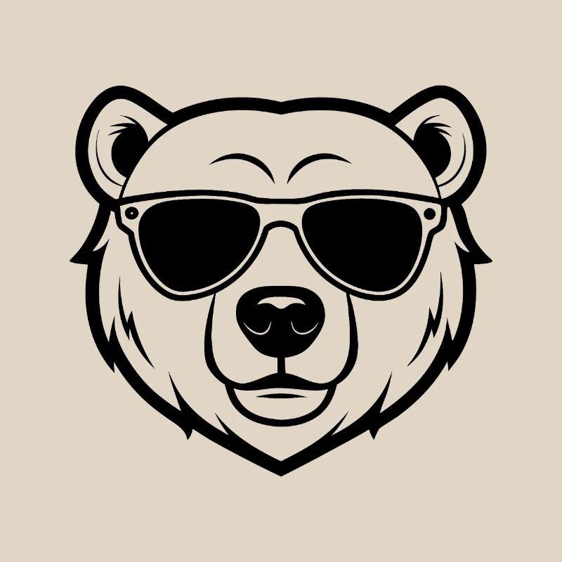 Polar bear face
