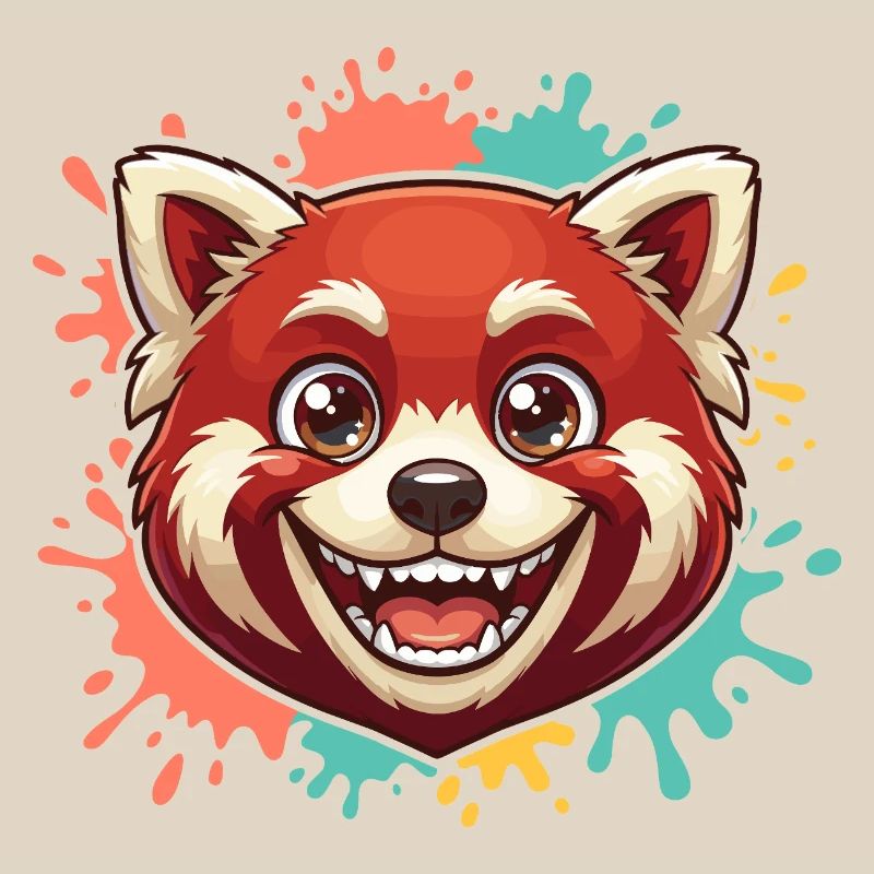 Roter Panda Spritzer