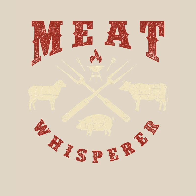 Meat Whisperer BBQ Pitmaster Humor