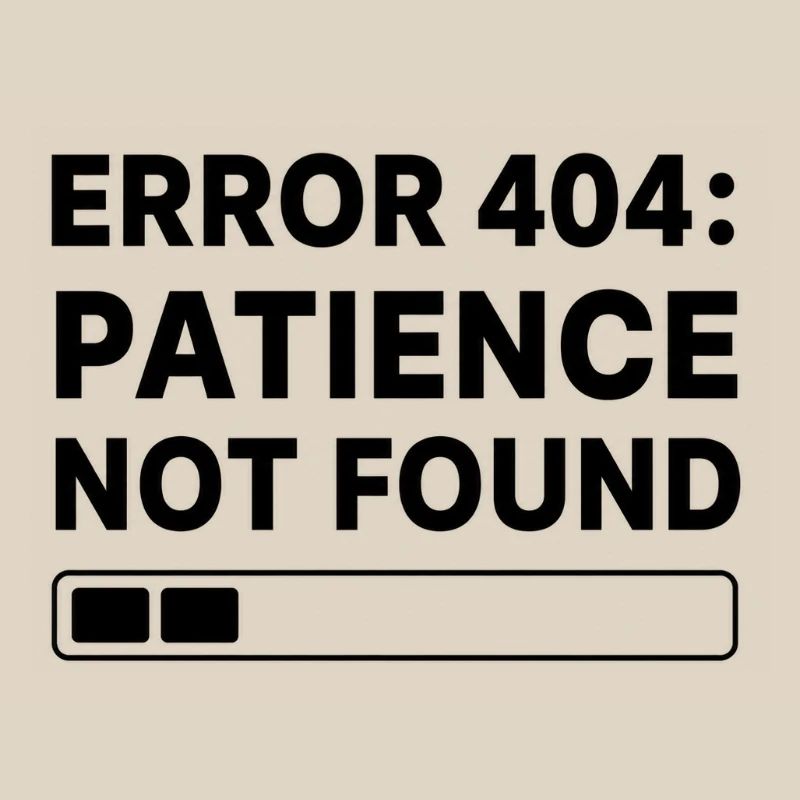 Error 404: Page Not Found Typo Art