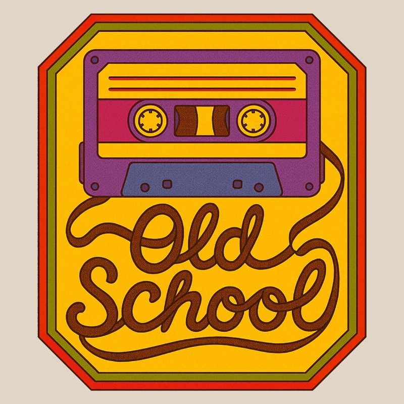 Patch rétro cassette à l’ancienne