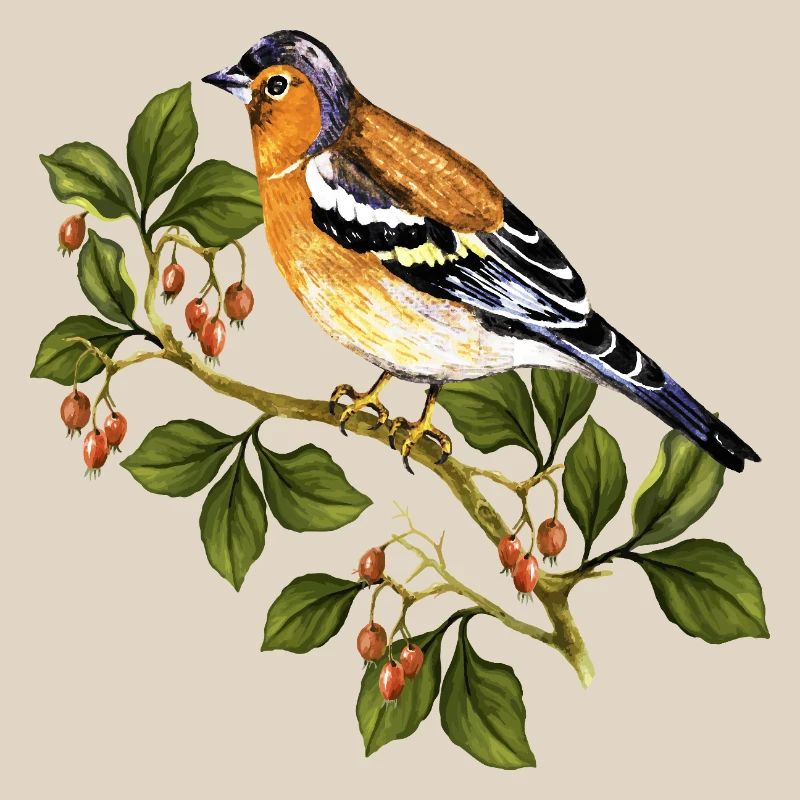 Bunter Vogel