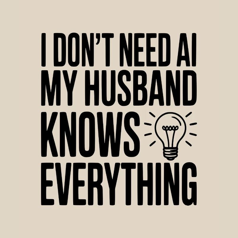 I Don't Need AI My Husband Knows Everything