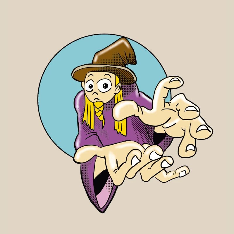 Fordernder Zauberer Illustration