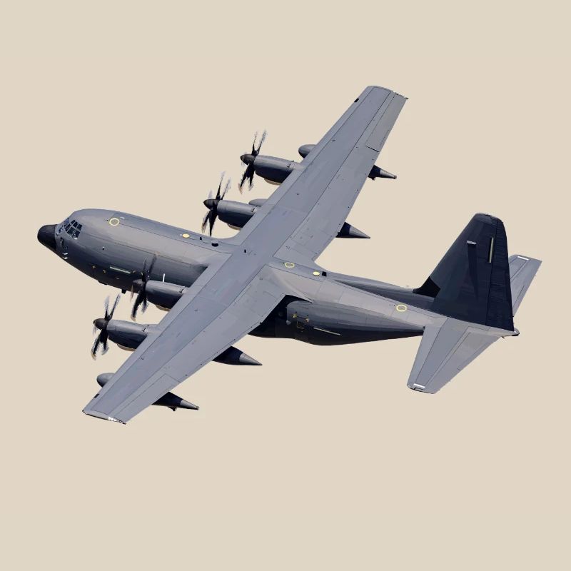 C-130 Grey Silhouette