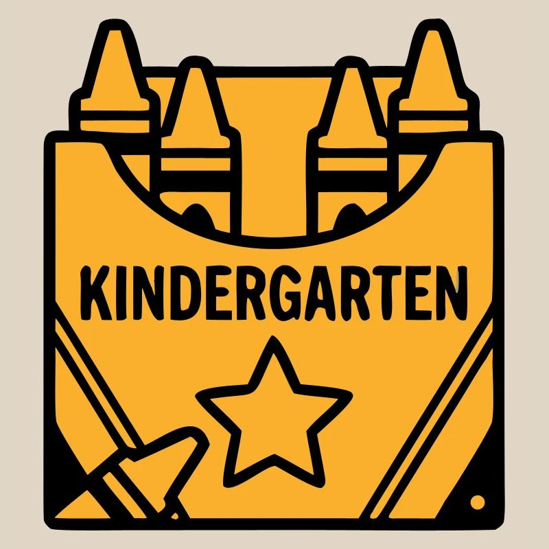 Crayons Kindergarten Logo