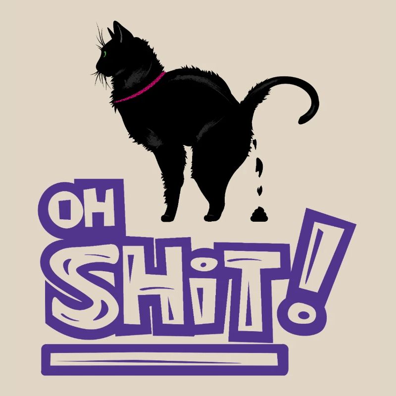 Kat Oh Shit Graffiti Ausruf