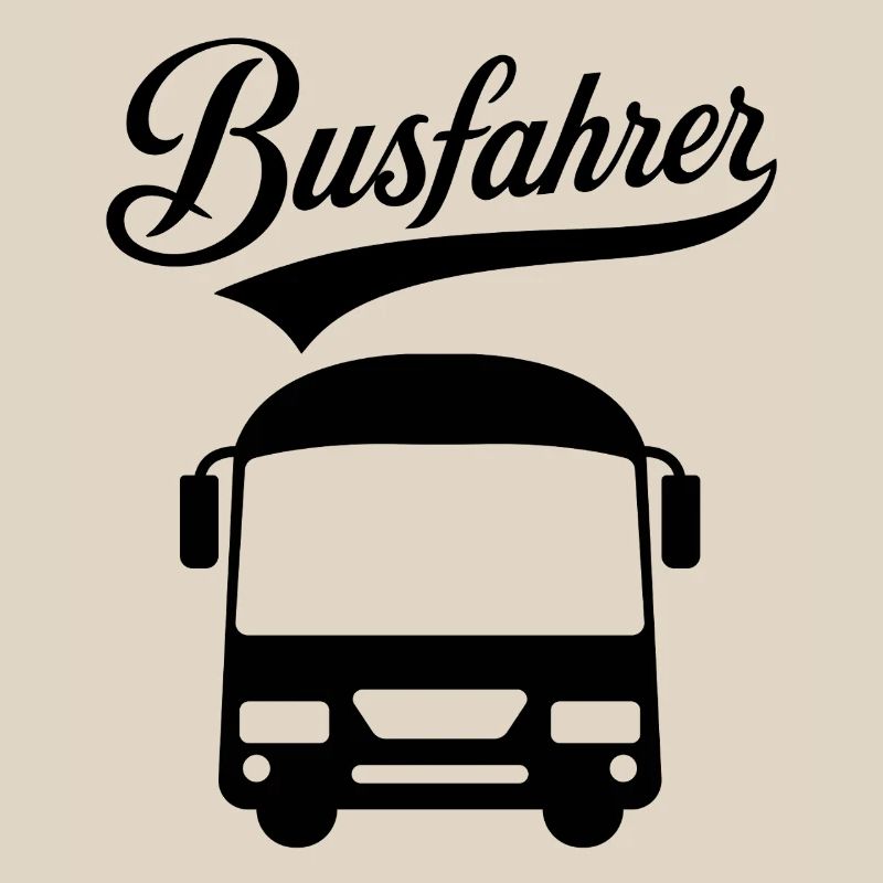 Occupation Bus Driver Text Design by Bus