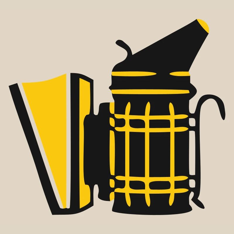 Beekeeper Smoker Beekeeping Bee Whisperer Logo