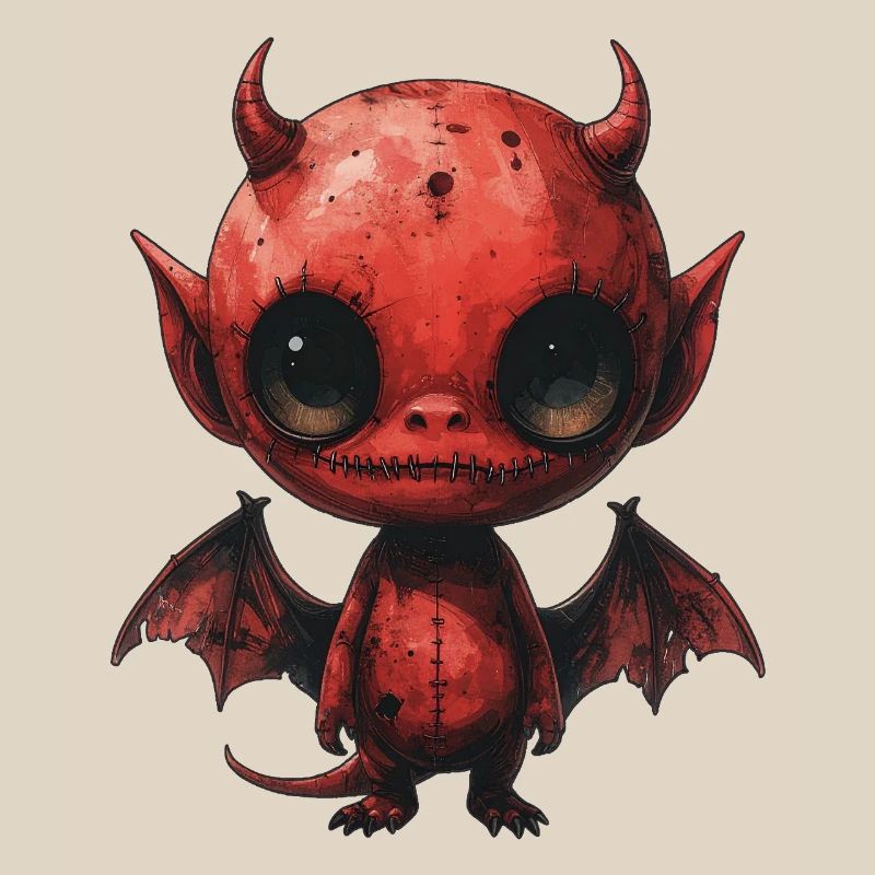 Creepy Cute Red Devil