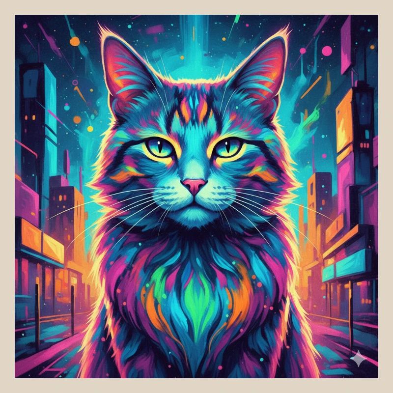Chat néon