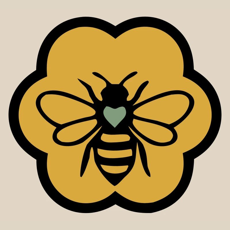 bee heart honeycomb beekeeping nature conservation beekeeper