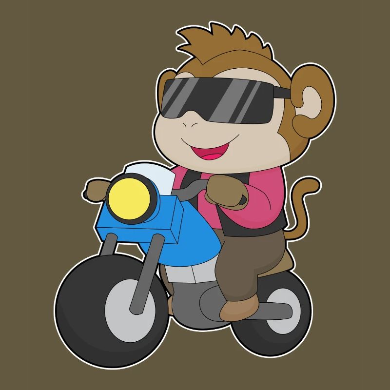Affe Motorrad