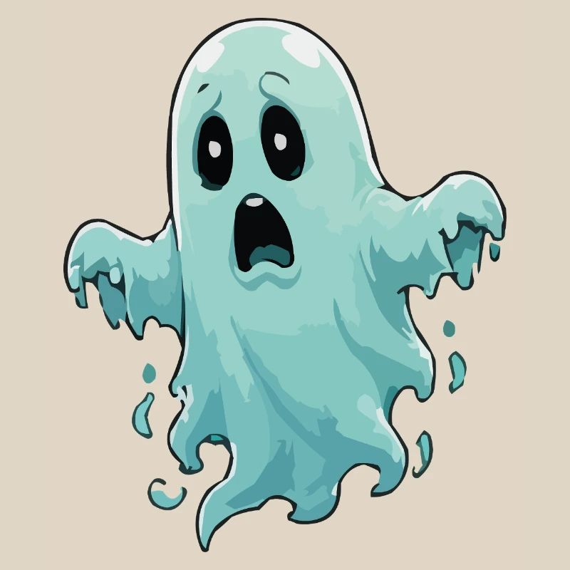 Blauer Schreckgeist Illustration