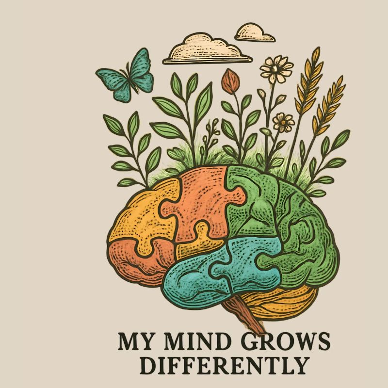 Brain grows differently
