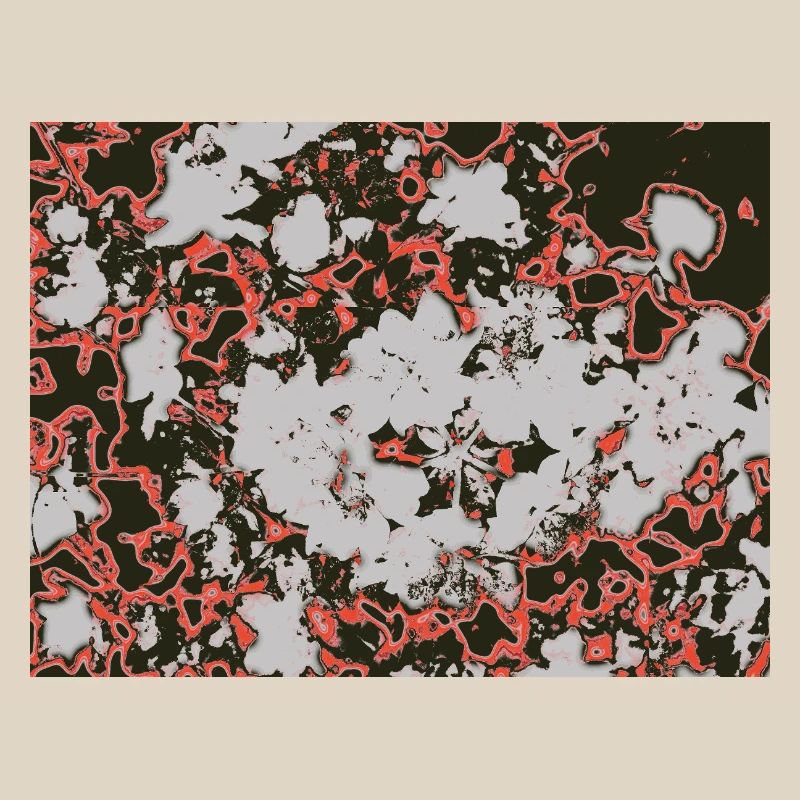 Red Nebula Abstract Pattern