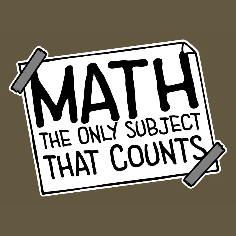 Math The Only Subject That Counts Nerd Mathe Logo