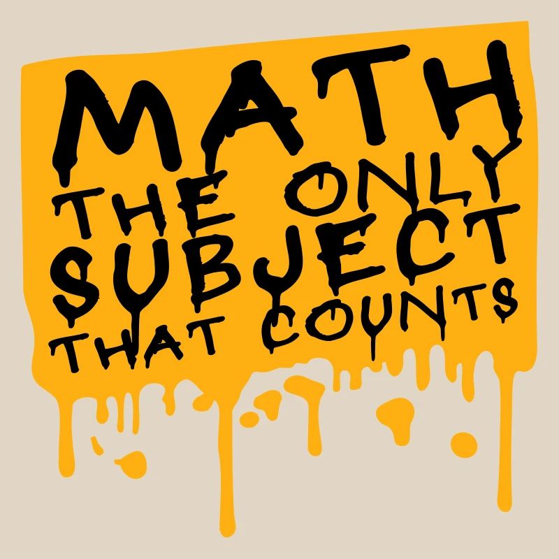 Math The Only Subject That Counts Nerd Mathe Logo