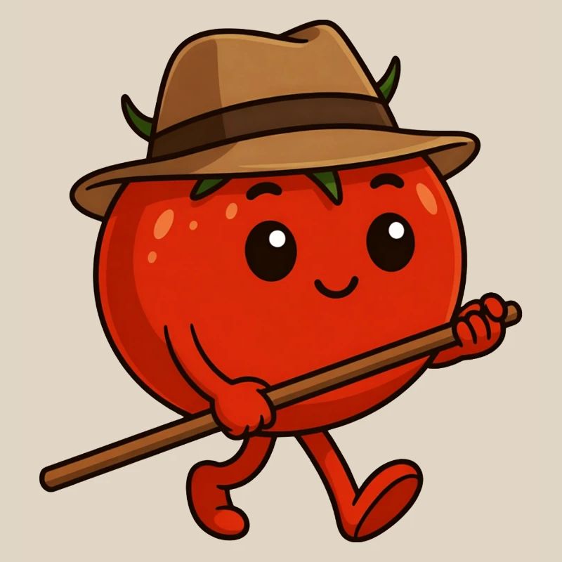 Tomate auf Wanderschaft