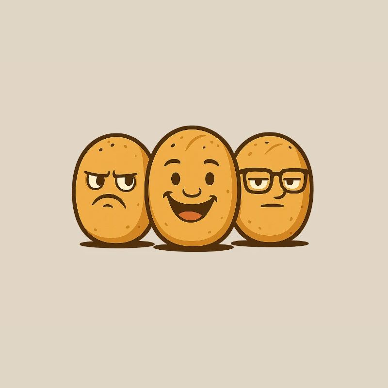 Brötchenbande – Cool bread faces in retro style