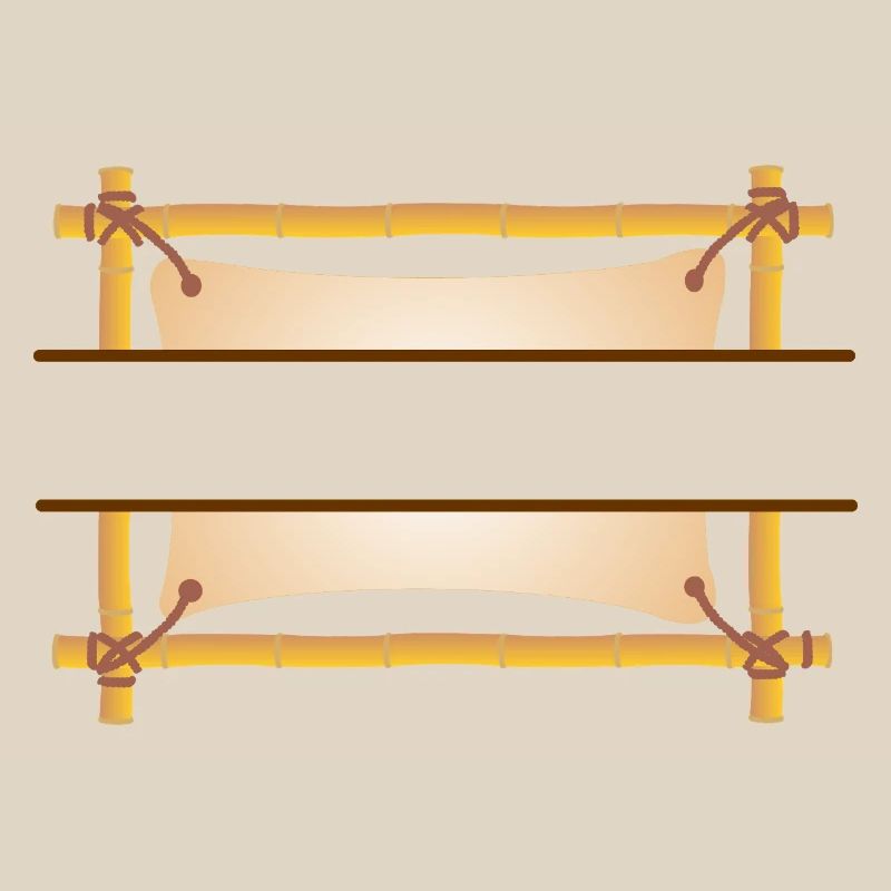 Bamboo Frame – Oriental Style with Your Text