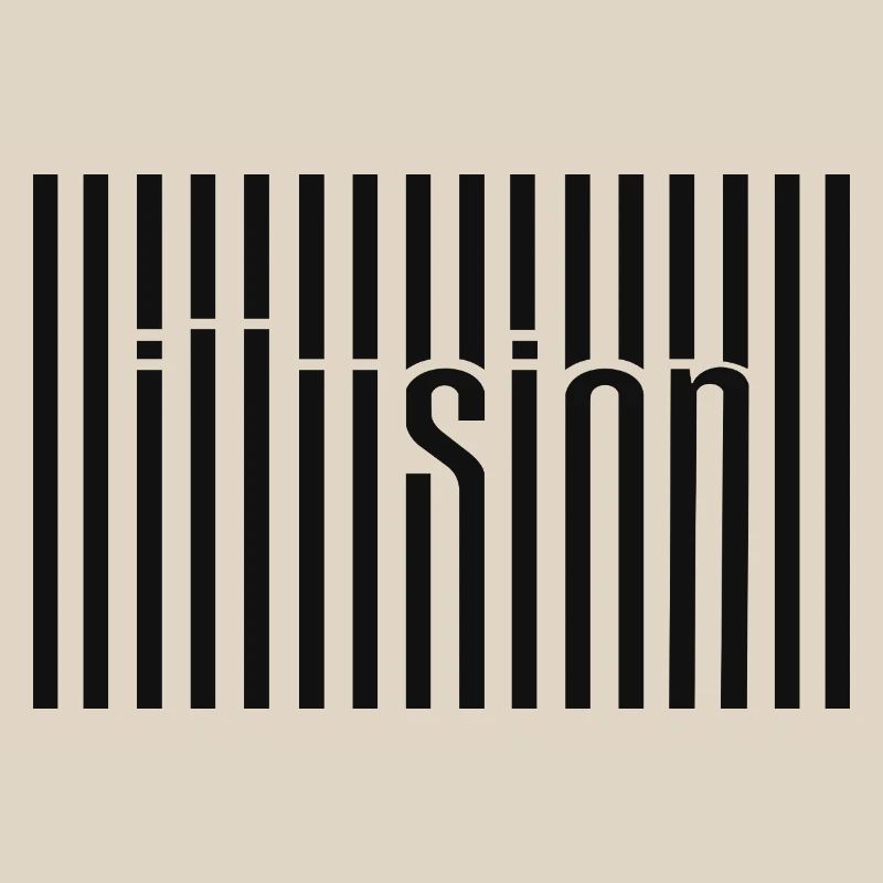 Illusion Barcode Textkunst
