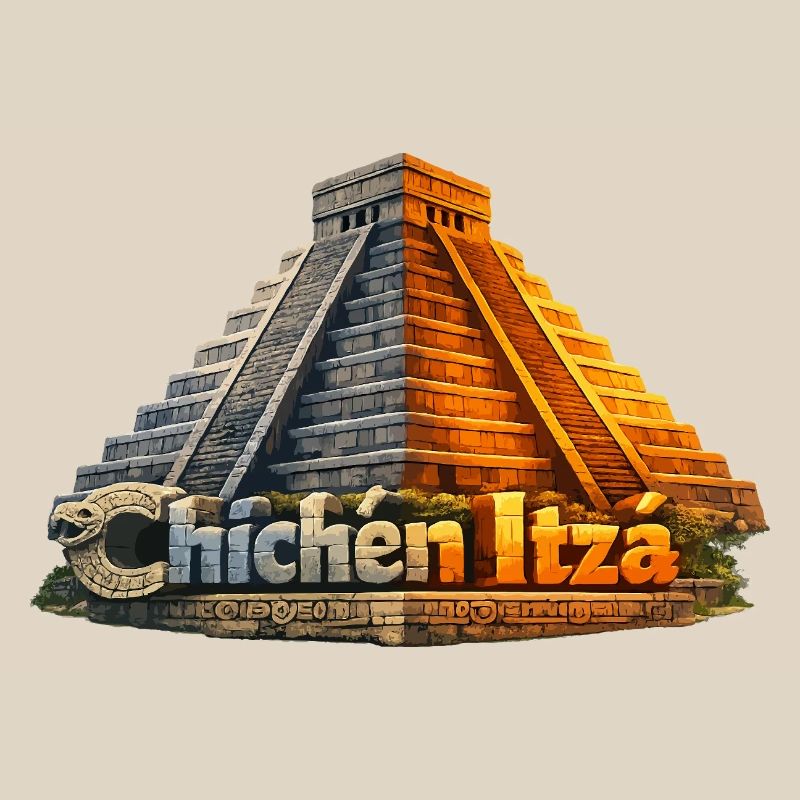 Chichen Itza Pyramid Serpent