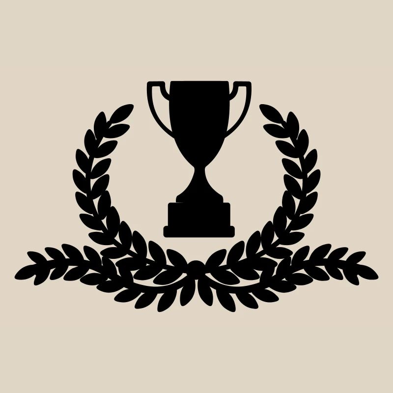 Couronne de laurier avec de longues ramifications de branches