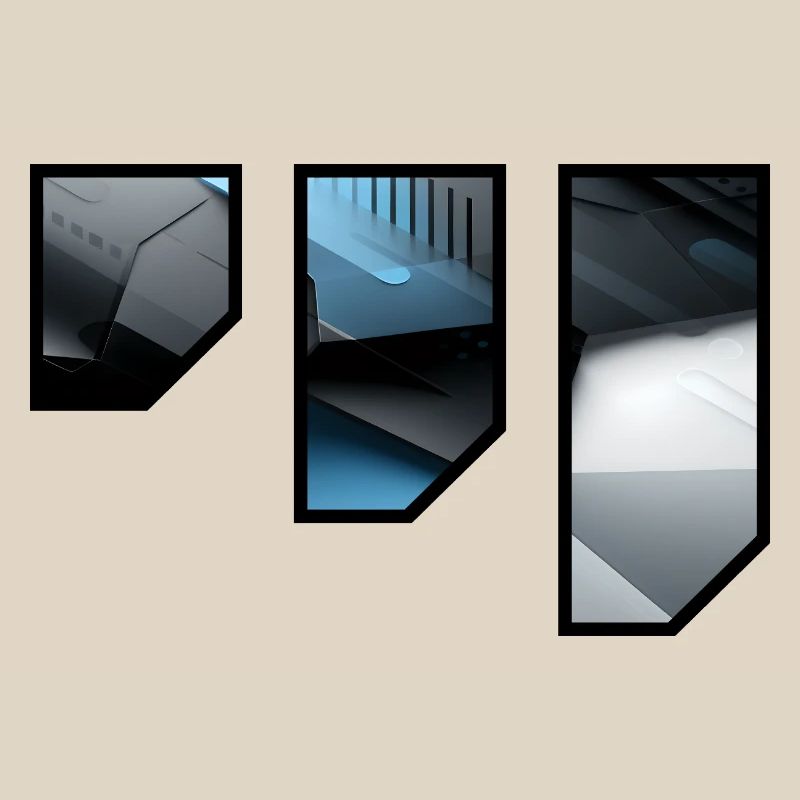 Futuristic Techno Abstract Pattern