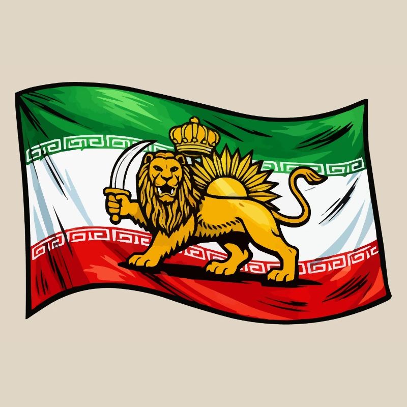 Drapeau de la Perse et de l’Iran