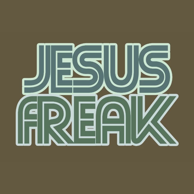 Graphique rétro de Jésus Freak
