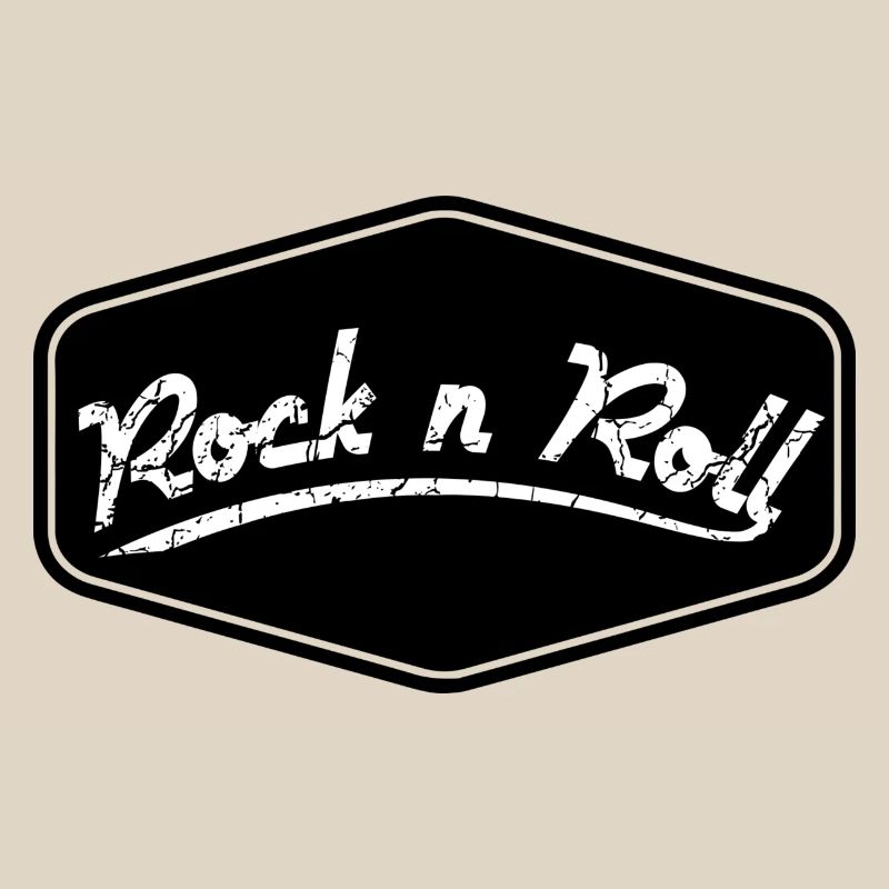 Rock n Roll Schild Shape