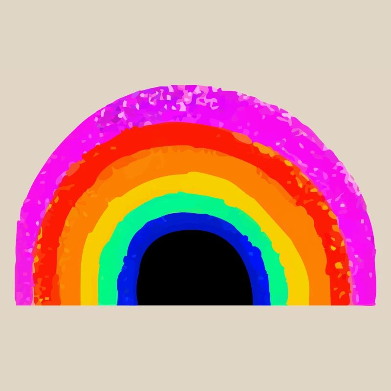 Lebendiger Regenbogenbogen