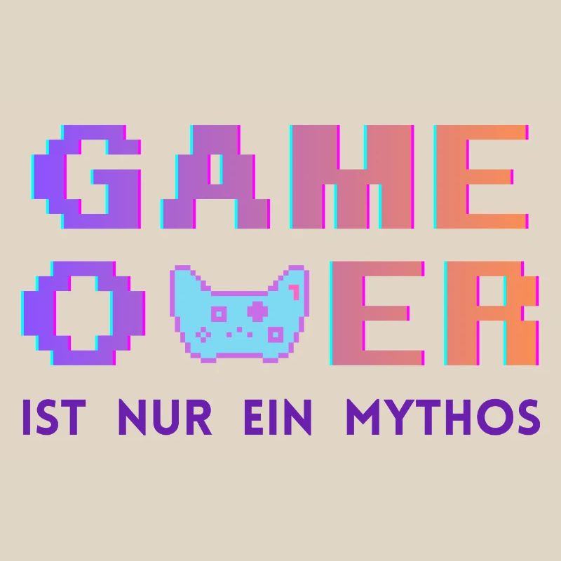 Game Over Mythos Pixel Gradient