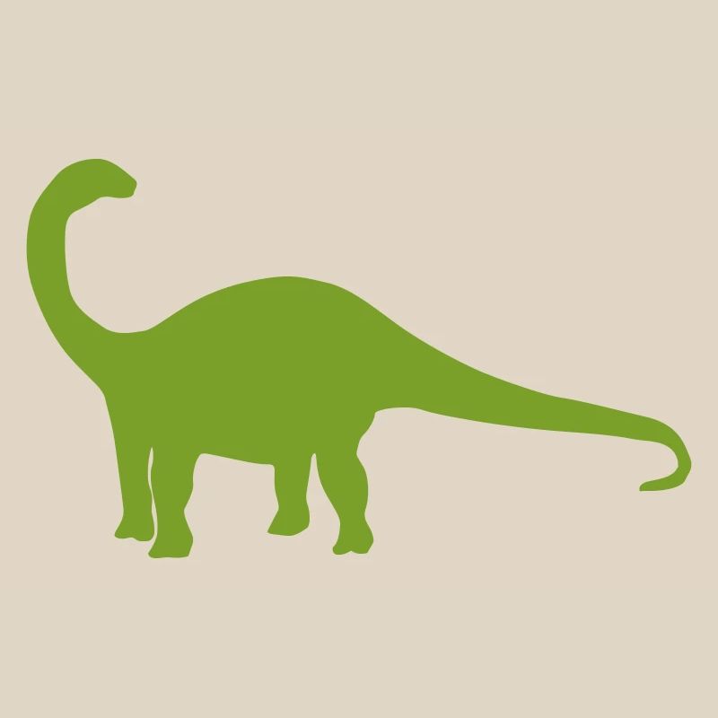 Dinosaur Silhouette Green
