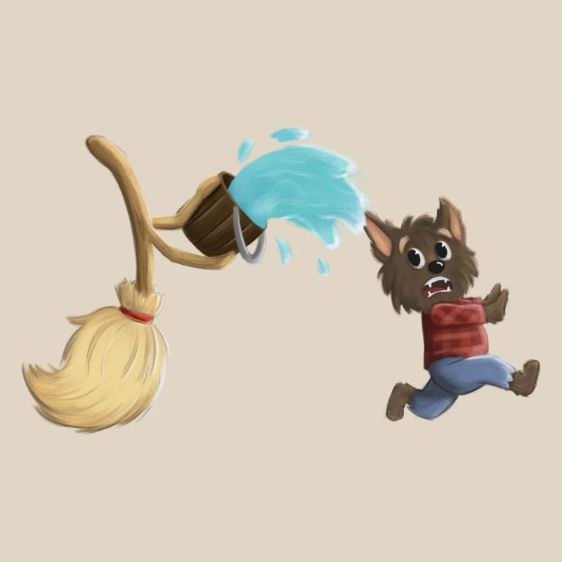 The sorcerer's apprentice as werewolf