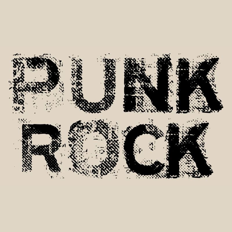 Punk Rock distressed bold logo