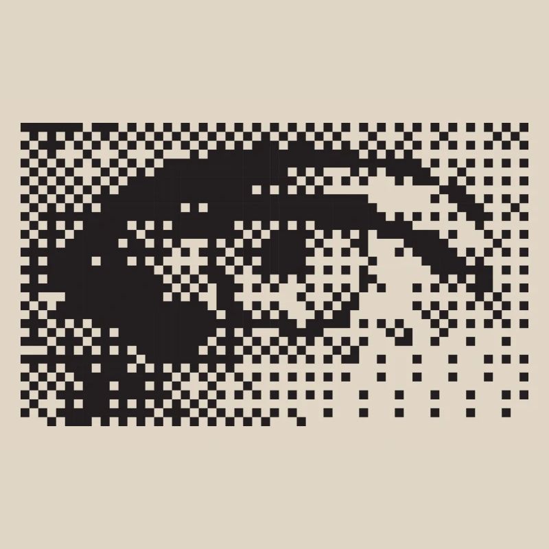 Midnight Pixel Eye Pattern