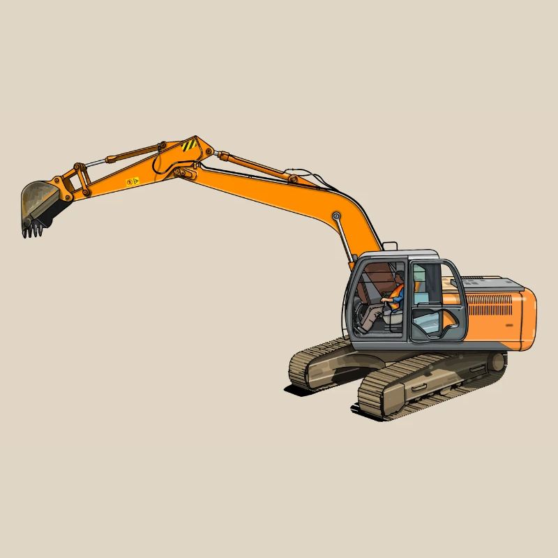 Löffelbagger greift ein