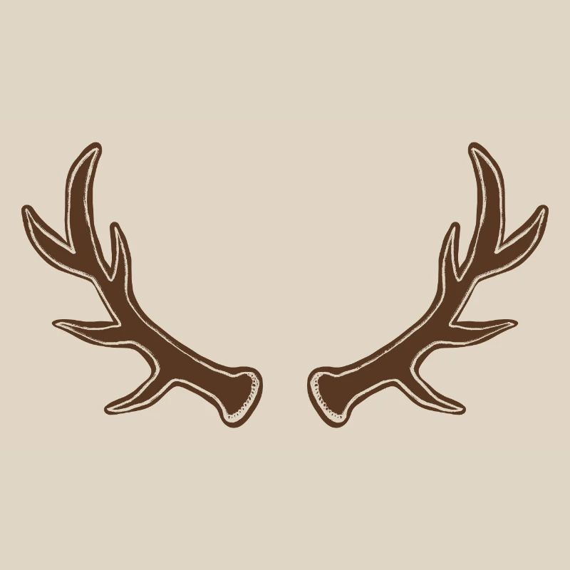 Rustic Antler Silhouette
