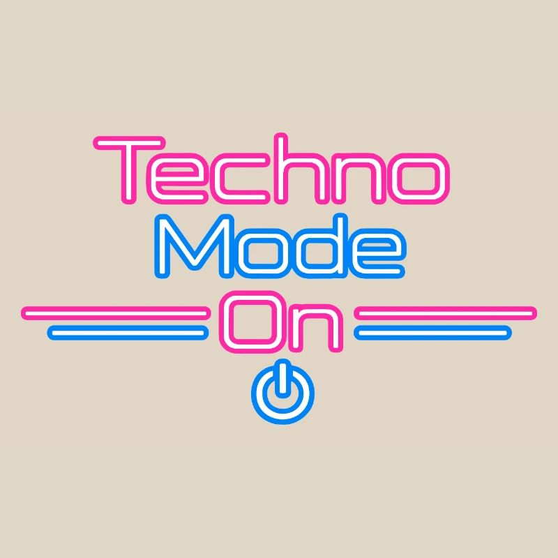 Techno Mode Neon On
