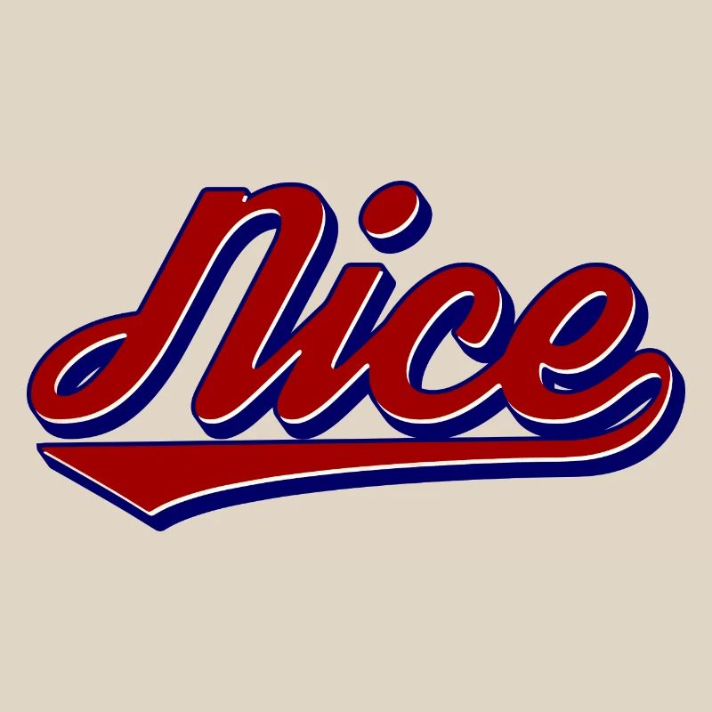 Nice Script Retro Logo Stil