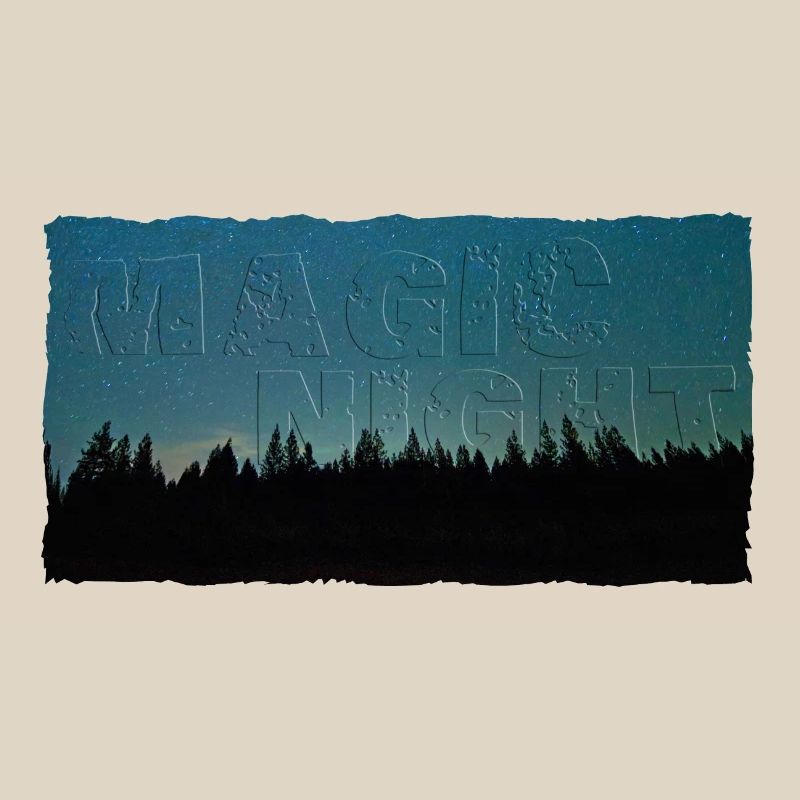 Magic Night | Night sky with forest (2nd upload)
