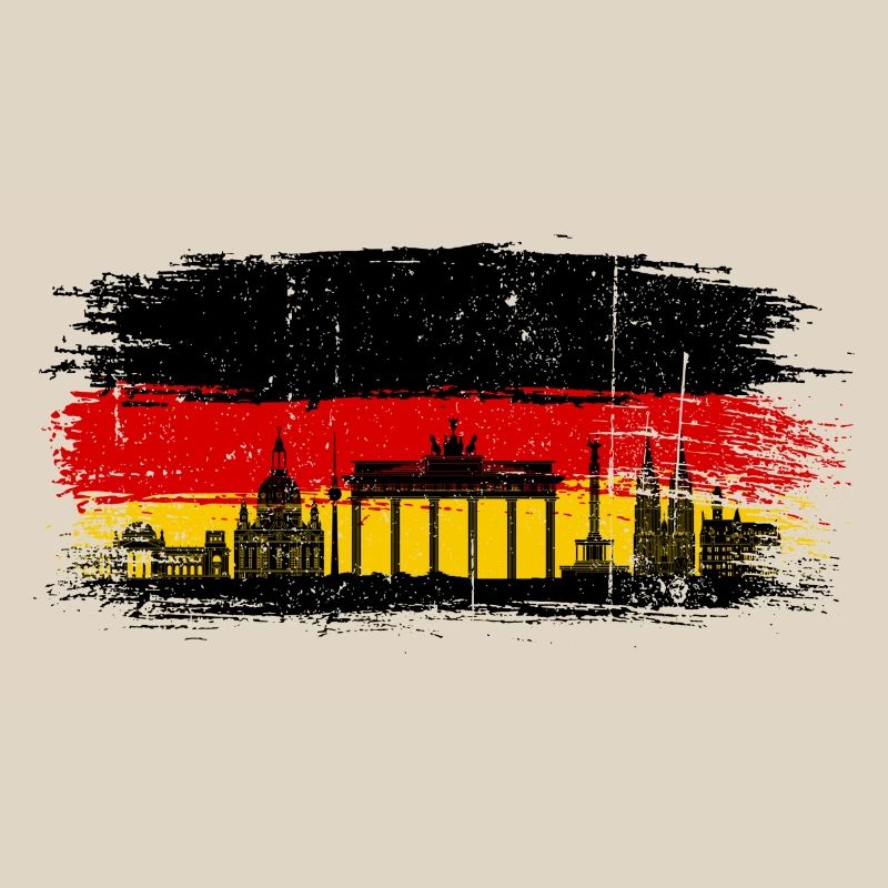 Couleurs du drapeau de Berlin Skyline